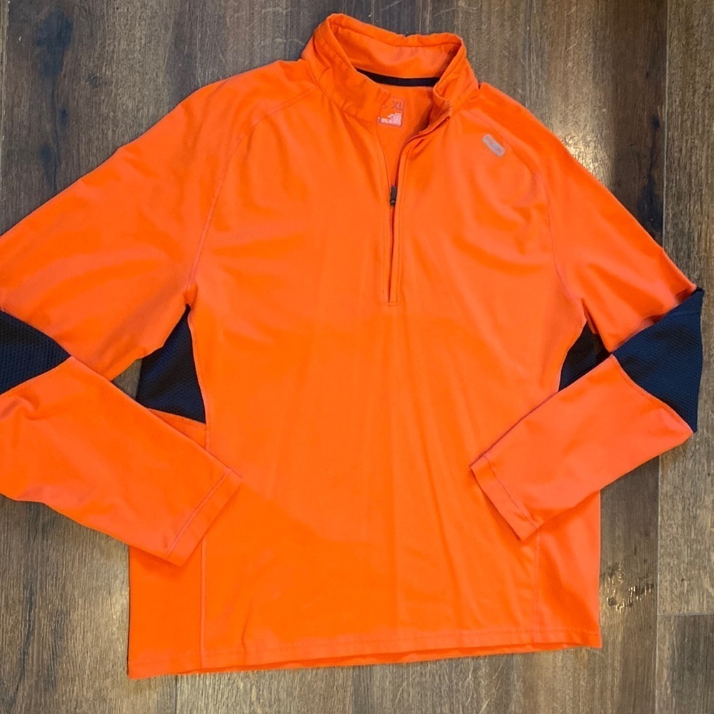 RLX Ralph Lauren half zip orange long sleeve pullover sweater XL